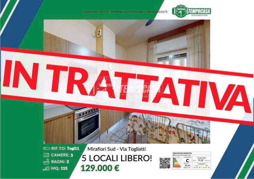 appartamento in vendita a Torino in zona Mirafiori Sud