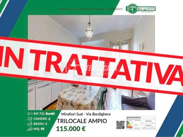 appartamento in vendita a Torino in zona Mirafiori Sud