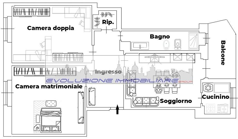 appartamento in vendita a Torino in zona Millefonti
