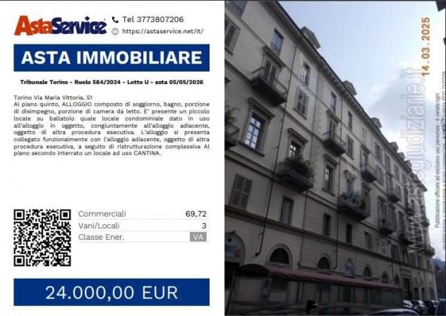 appartamento in vendita a Torino in zona Centro Storico