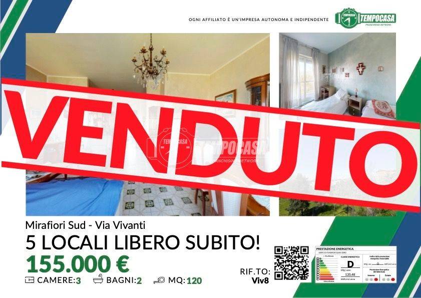 appartamento in vendita a Torino in zona Mirafiori Sud