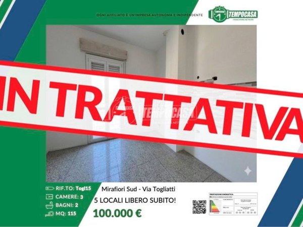 appartamento in vendita a Torino in zona Mirafiori Sud