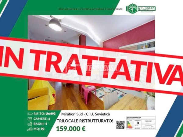 appartamento in vendita a Torino in zona Mirafiori Sud