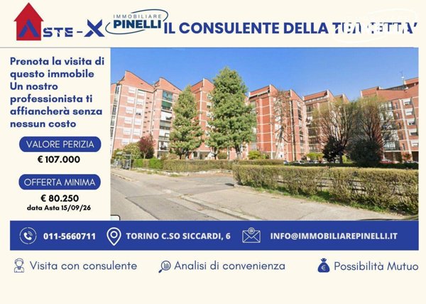 appartamento in vendita a Torino in zona Vallette