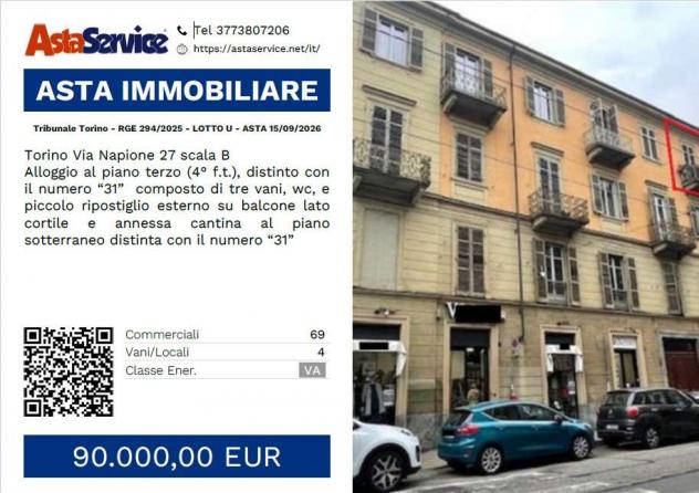 quadrivano in vendita a Torino in zona Vanchiglia