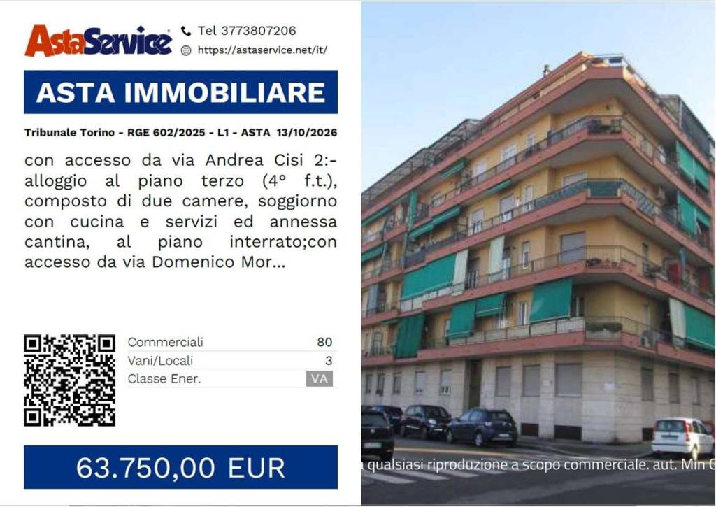appartamento in vendita a Torino in zona Lucento