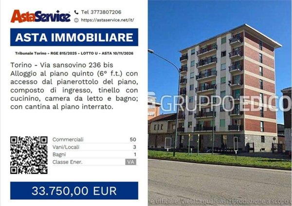 appartamento in vendita a Torino in zona Madonna di Campagna