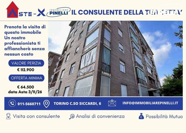 appartamento in vendita a Torino in zona Mirafiori Sud