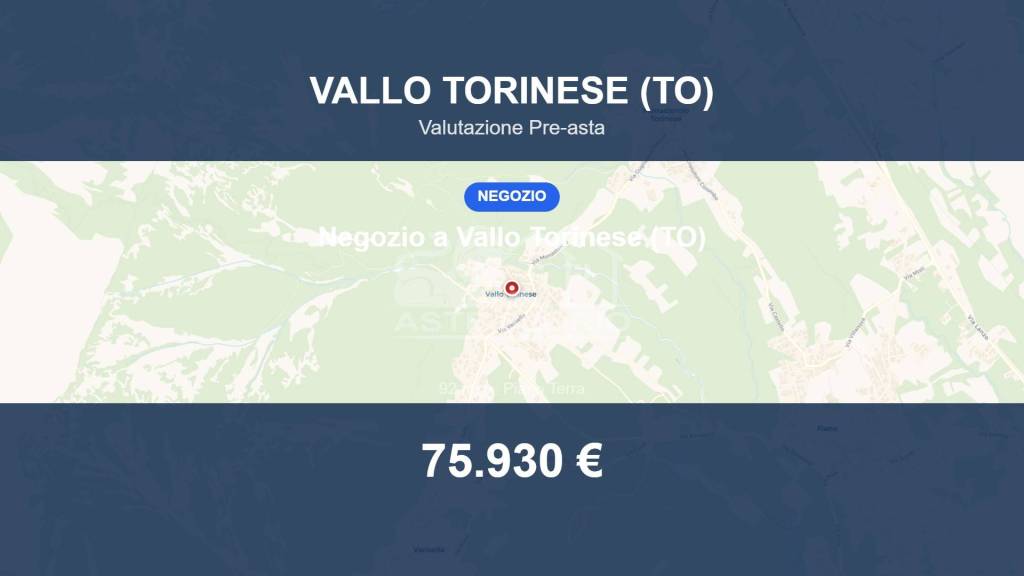 negozio in vendita a Vallo Torinese in zona Spagna