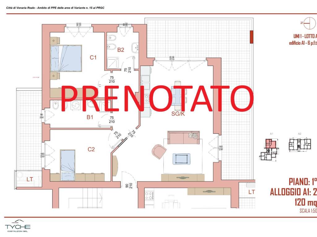 appartamento in vendita a Venaria Reale