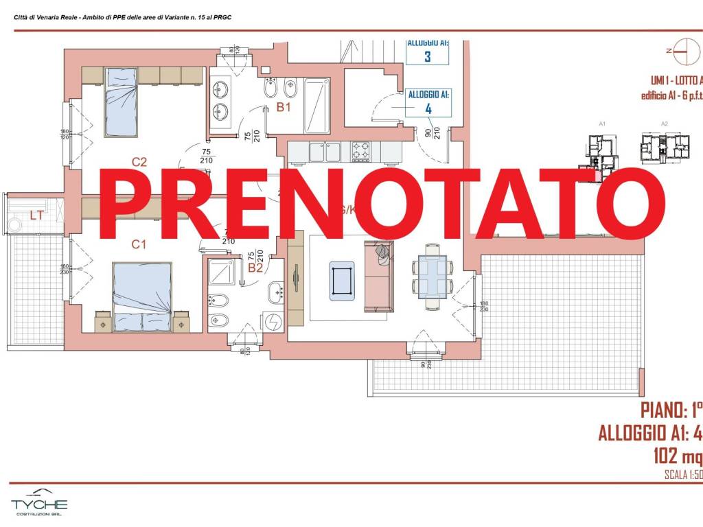 appartamento in vendita a Venaria Reale