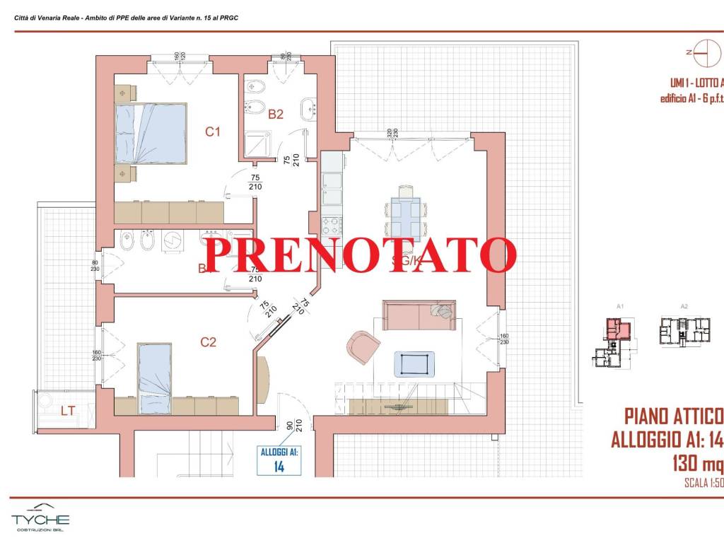 appartamento in vendita a Venaria Reale