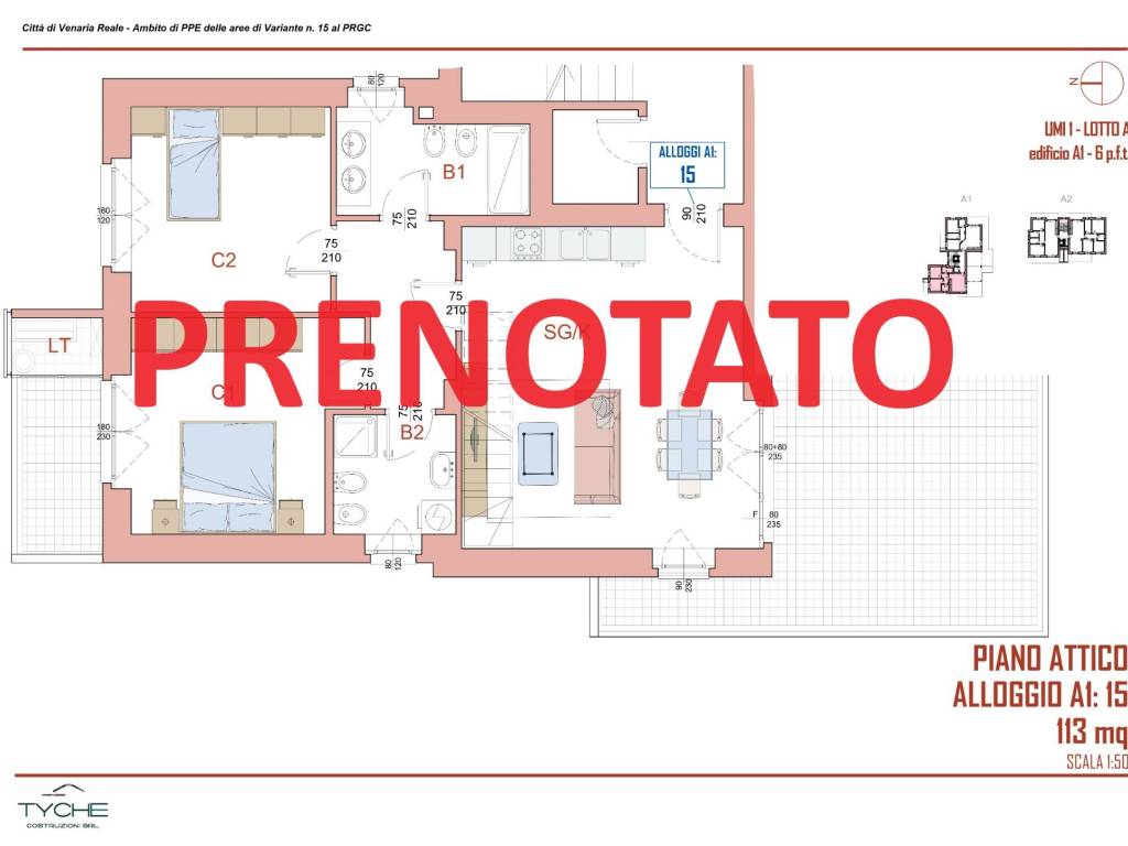 appartamento in vendita a Venaria Reale