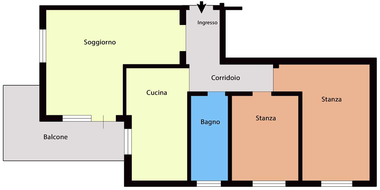 appartamento in vendita ad Edolo in zona Vico