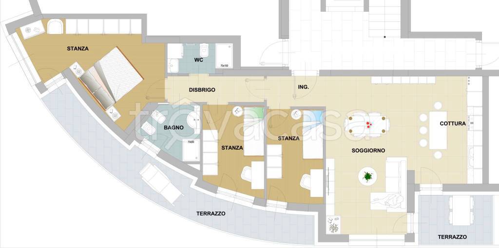 appartamento in vendita a Trento in zona Canova