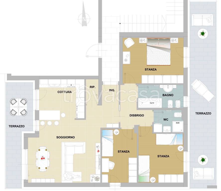 appartamento in vendita a Trento in zona Canova