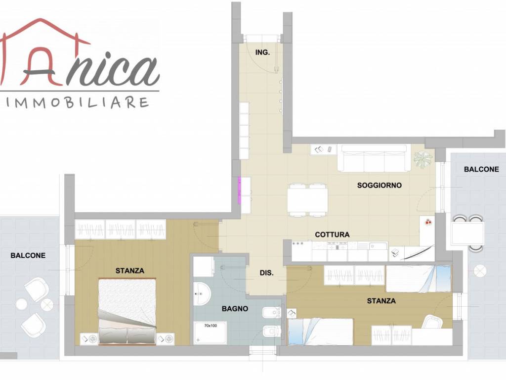 appartamento in vendita a Trento in zona Canova