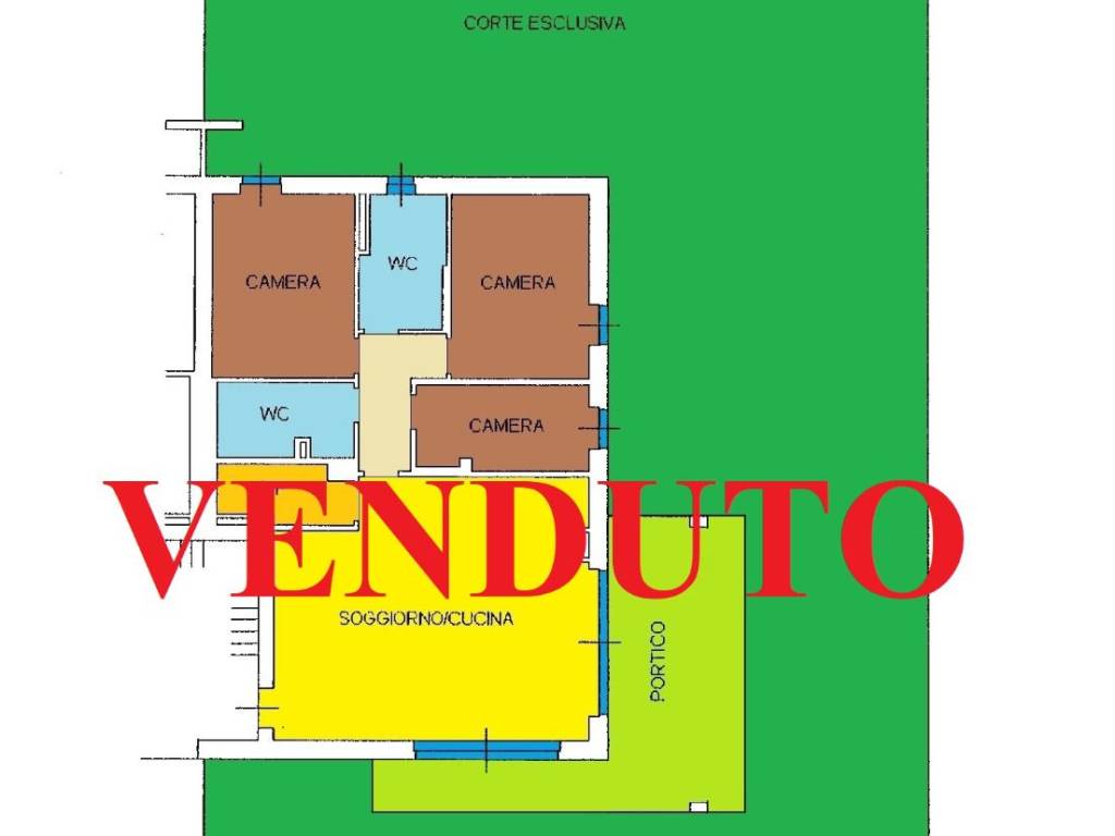 appartamento in vendita ad Affi in zona Caorsa