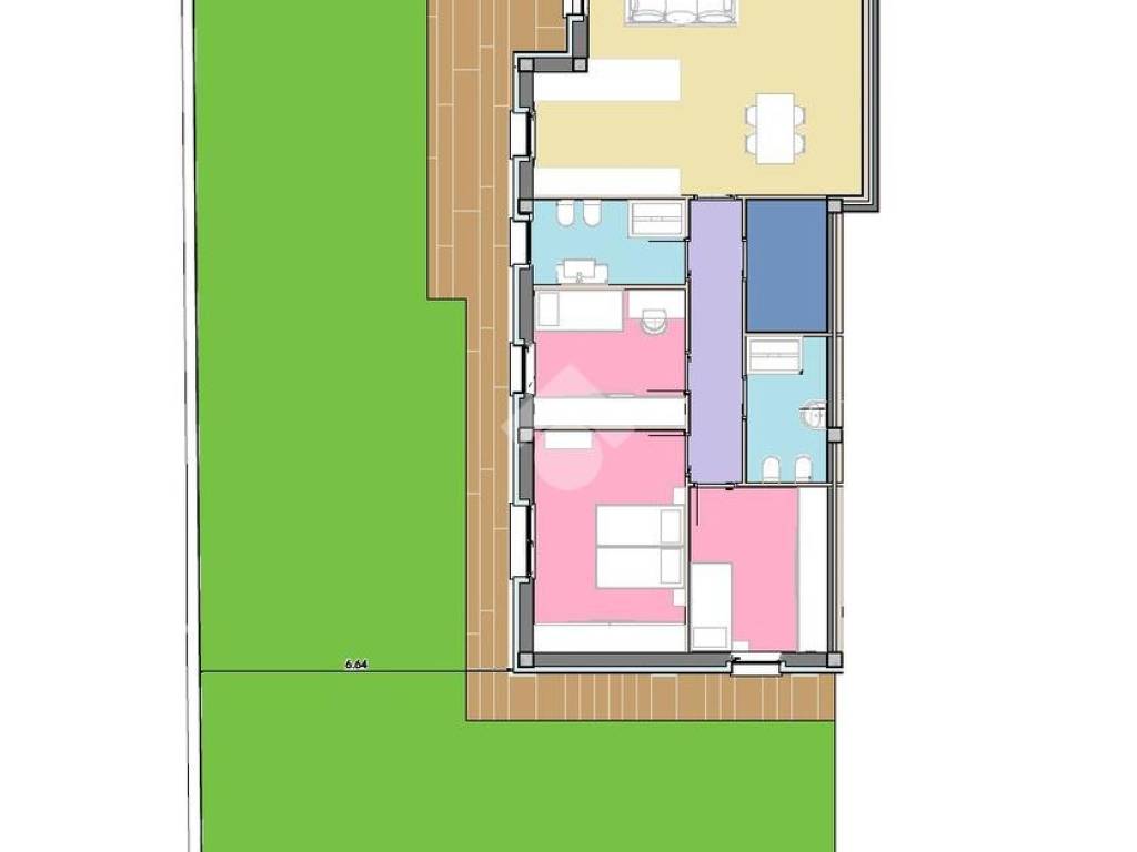 appartamento in vendita a Castel d'Azzano in zona Beccacivetta