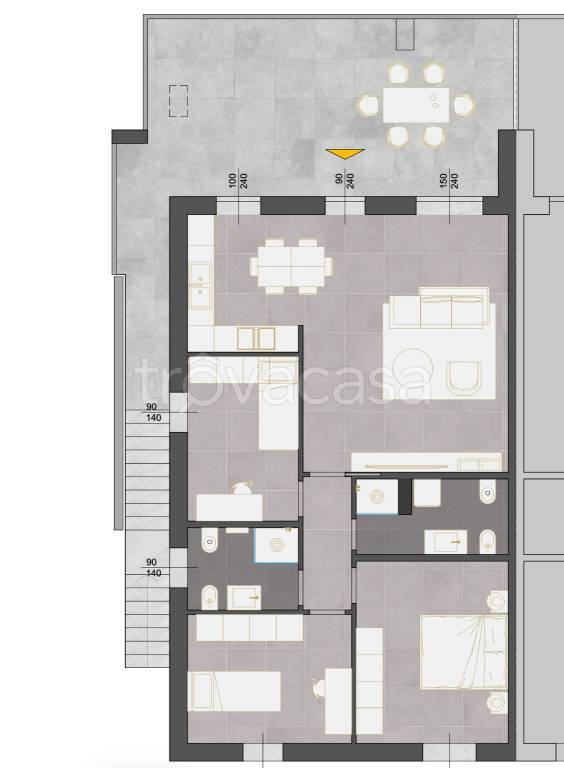 appartamento in vendita a Castelnuovo del Garda in zona Sandrà