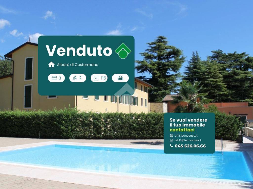 appartamento in vendita a Costermano sul Garda in zona Albarè