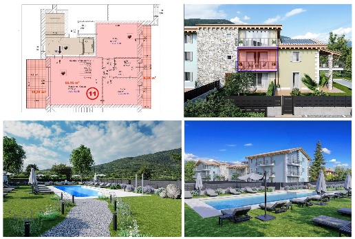 appartamento in vendita a Costermano sul Garda in zona Albarè