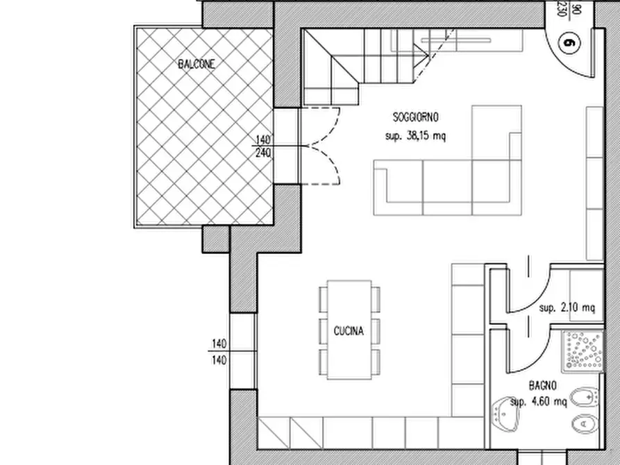 appartamento in vendita a Pescantina