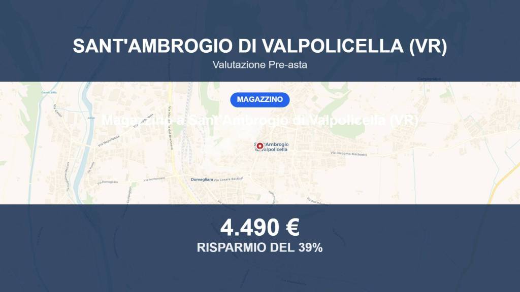 locale commerciale in vendita a Sant'Ambrogio di Valpolicella