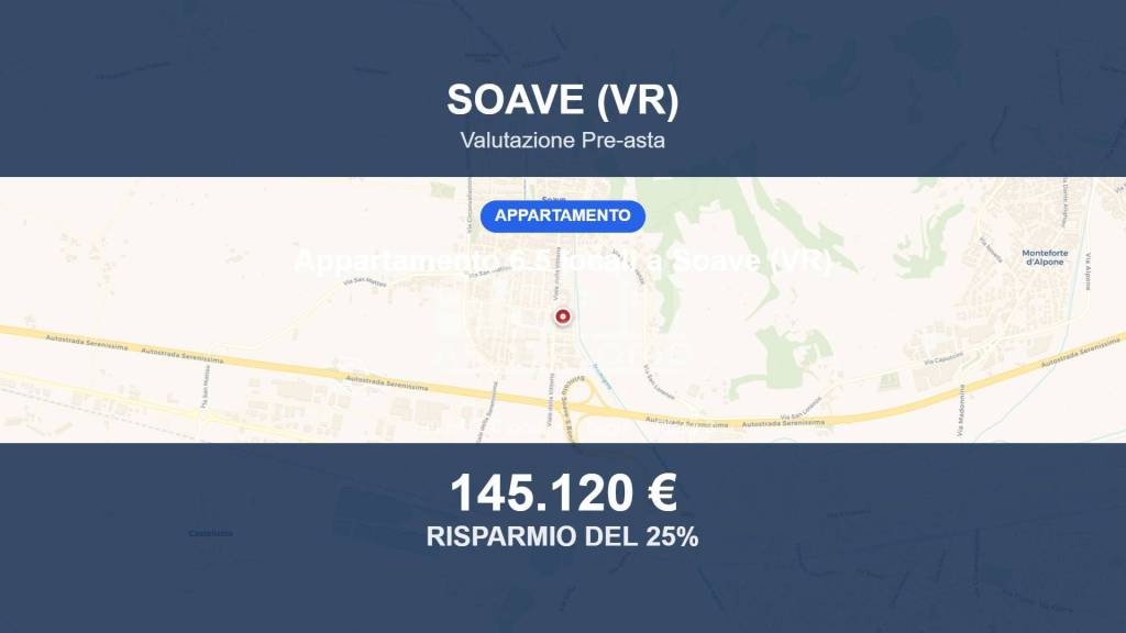 appartamento in vendita a Soave in zona Castelletto