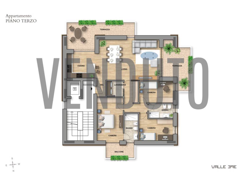 appartamento in vendita a Verona in zona Valdonega