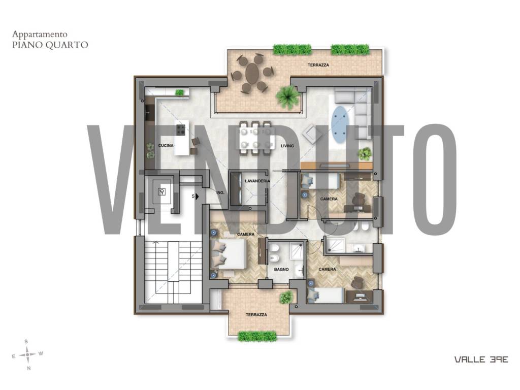 appartamento in vendita a Verona in zona Valdonega