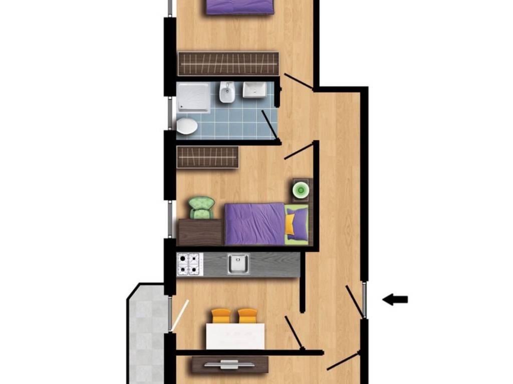 appartamento in vendita a Verona in zona San Michele Extra