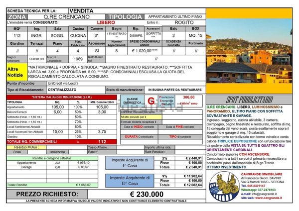 appartamento in vendita a Verona in zona Porto Crencano