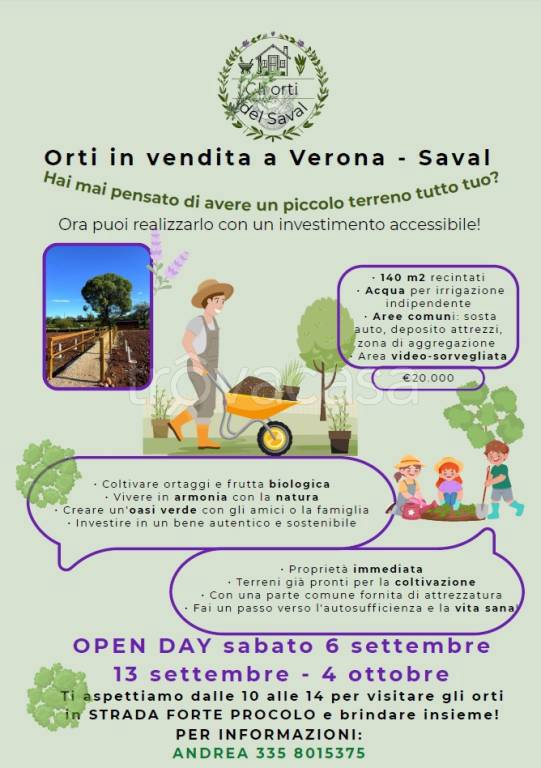 terreno agricolo in vendita a Verona in zona Saval