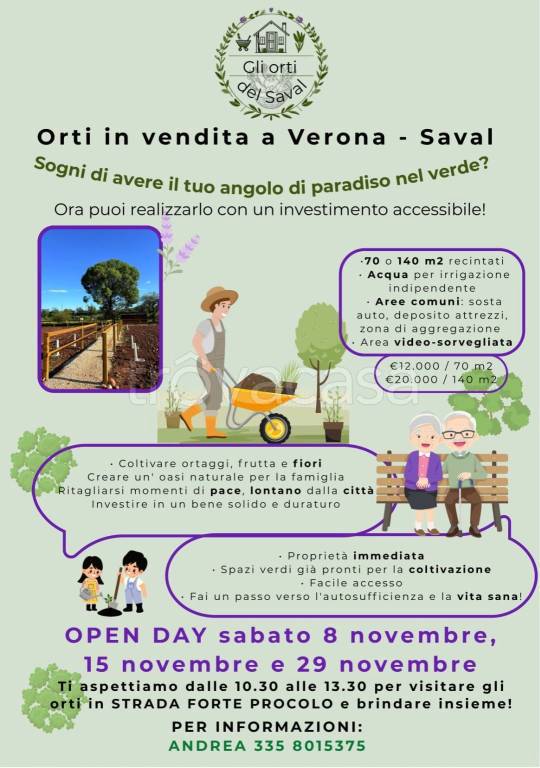 terreno agricolo in vendita a Verona in zona Saval