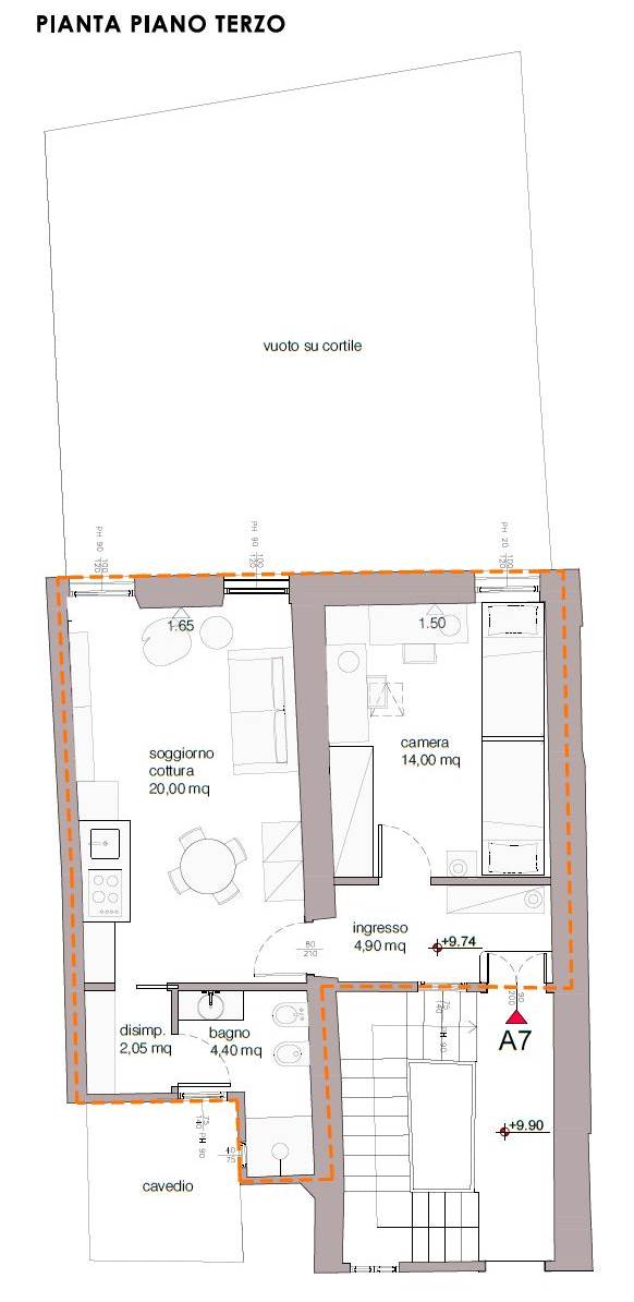 appartamento in vendita a Verona in zona Veronetta
