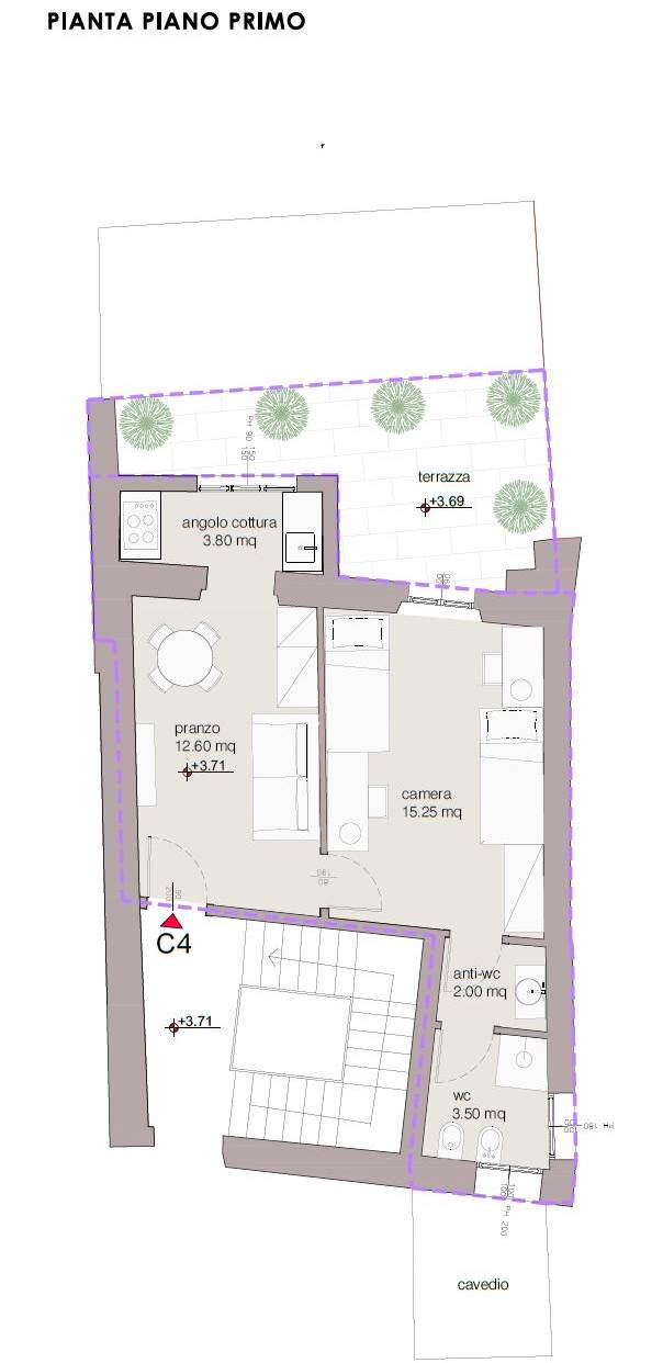 appartamento in vendita a Verona in zona Veronetta