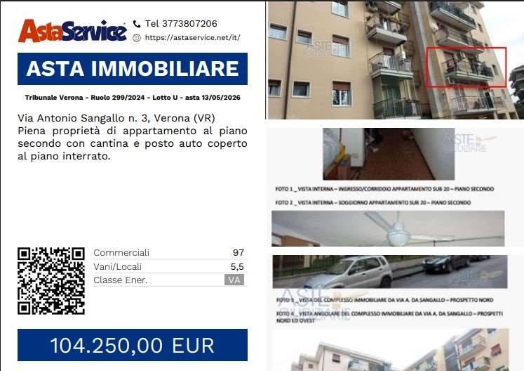 appartamento in vendita a Verona