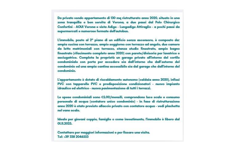 appartamento in vendita a Verona in zona Porto Crencano