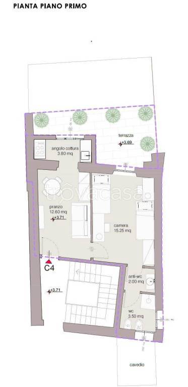 appartamento in vendita a Verona in zona Veronetta