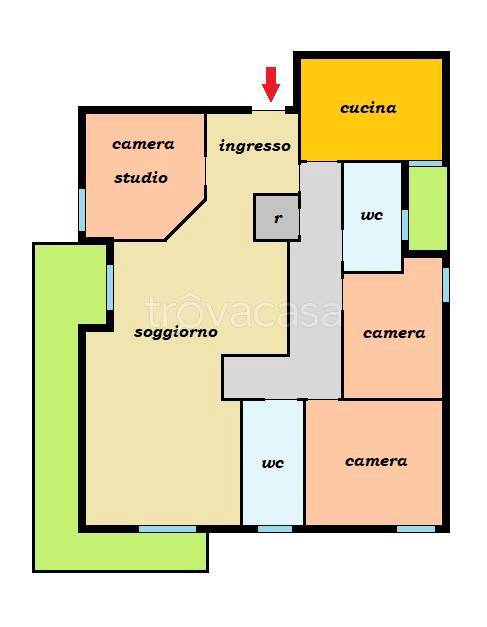 appartamento in vendita a Verona in zona Centro Storico