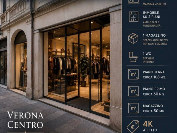 negozio in vendita a Verona in zona Centro Storico