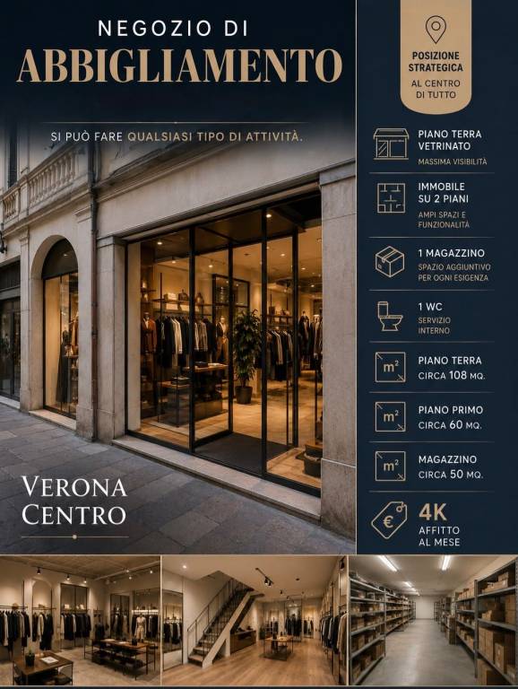 negozio in vendita a Verona in zona Centro Storico
