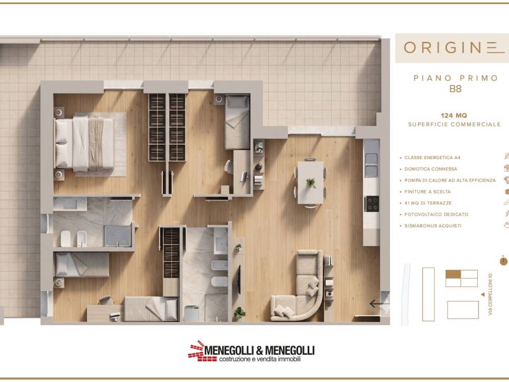 appartamento in vendita a Verona in zona Quinzano