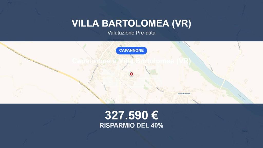locale commerciale in vendita a Villa Bartolomea in zona Spinimbecco