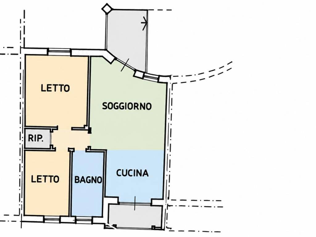 appartamento in vendita a Zimella in zona Volpino