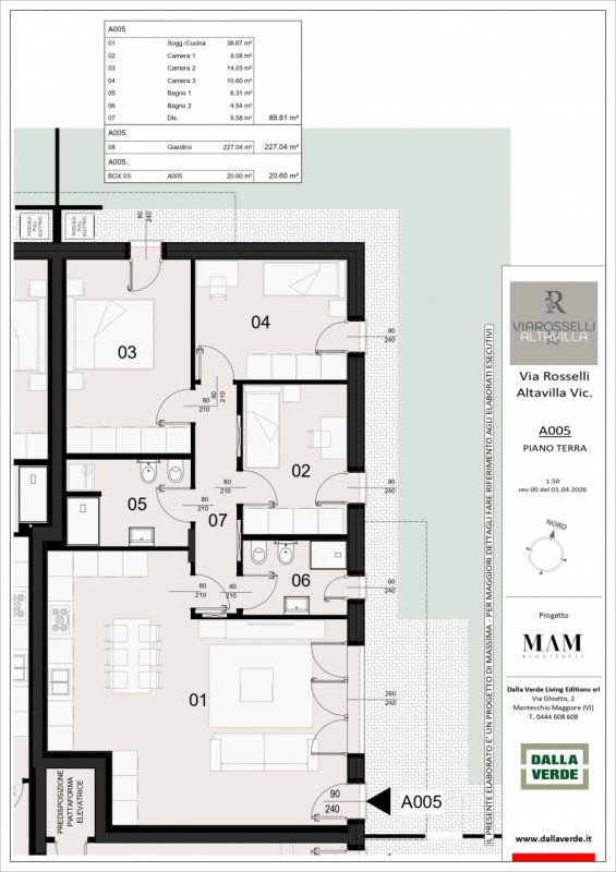 appartamento in vendita ad Altavilla Vicentina