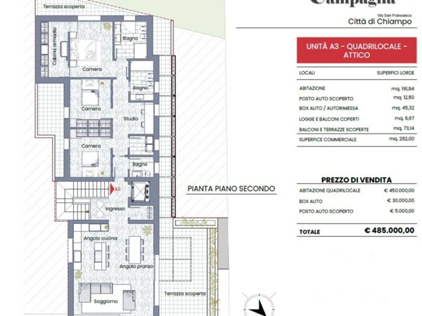 appartamento in vendita a Chiampo