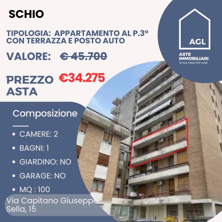 appartamento in vendita a Schio