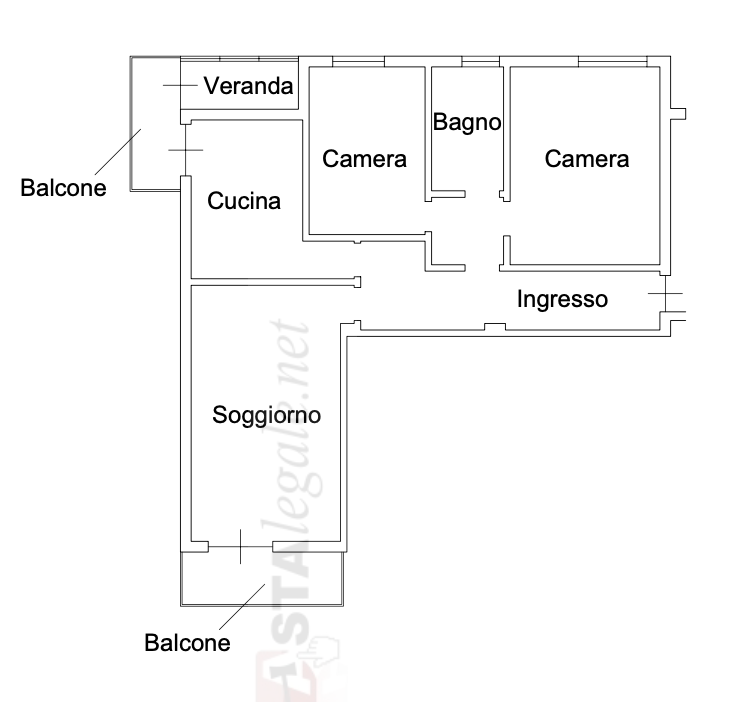 appartamento in vendita a Vicenza in zona Anconetta